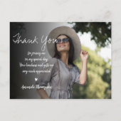 Yellow Class of 2025 Graduation Photo Thank You ポストカード (裏面)