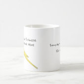 Yellow Cockatiel Bird Mug、カスタムCoffee Mug コーヒーマグカップ (中央)