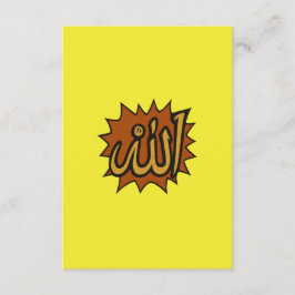 Yellow Color Block | Aesthetic Flat Design エンクロージャーカード