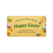 Yellow colorful  Easter BRUNCH & HUNT ラベル (正面)