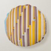 YELLOW CONCRETE BUILDING DURING DAYTIME ラウンドクッション (裏面)