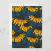 Yellow coneflowers on dark blue (正面)