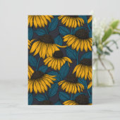 Yellow coneflowers on dark blue (スタンド正面)