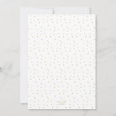 Yellow Confetti Baby Birth Announcement Photo Card 案内状 (裏面)