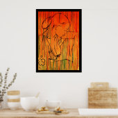 Yellow Creole Rain ポスター (キッチン)