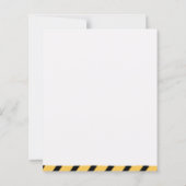 Yellow Cute Construction Truck Boys 2nd Birthday (裏面)