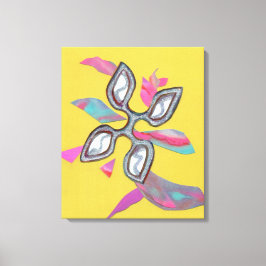 "Yellow Cutting Edge"ファインアートキャンバス印刷 キャンバスプリント