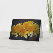 Yellow Daffodil Flowers in Sunlit Window Note Card カード (正面)