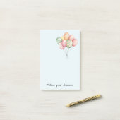 Yellow Daffodil Flowers Peach Bow ポストイット (デスク上)