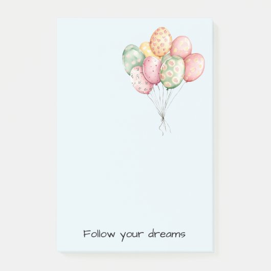 Yellow Daffodil Flowers Peach Bow ポストイット (正面)