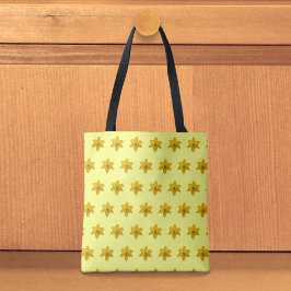 Yellow Daffodil Seamless Pattern Tote Bag トートバッグ