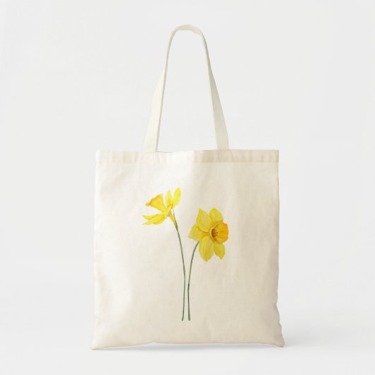 yellow daffodils watercolor painting トートバッグ (正面)
