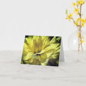 Yellow Dahlia Flower Petals Photography Note カード (黄色い花)