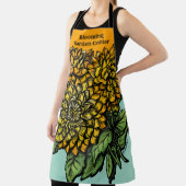 Yellow Dahlias Floral  エプロン (インサイチュ)