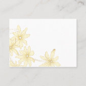 Yellow Daisies Wedding Place Cards プレイスカード (裏面)