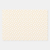 Yellow Daisies with Navy Wrapping Paper Sheets ラッピングペーパーシート (正面)