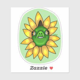 Yellow Daisy Dragon シール