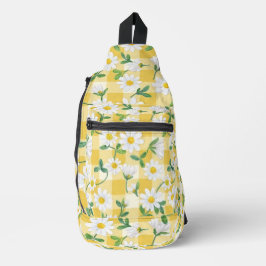 Yellow Daisy Floral Backpack /  スリングバッグ