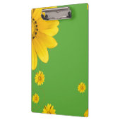  Yellow Daisy Floral Design on Green backround クリップボード (左)