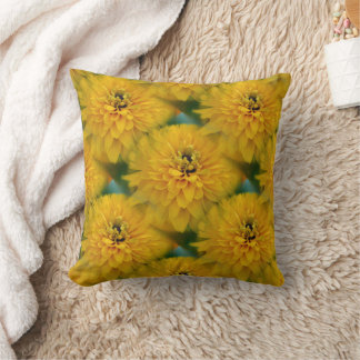 Yellow Daisy Flower Nature Pattern クッション