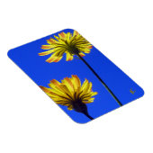 Yellow Dandelions Against Blue Sky Playful Nature マグネット (右側)