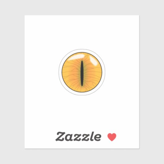 Yellow Demonic Cat Eye シール (シート)