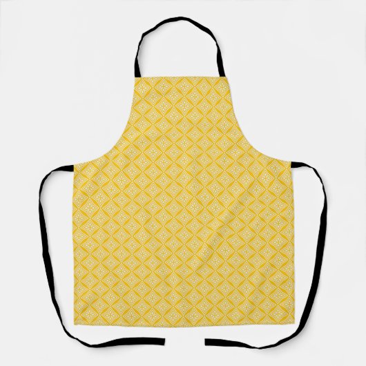 Yellow Diamonds pattern エプロン (正面)