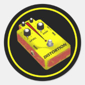 Yellow Distortion ラウンドシール (正面)