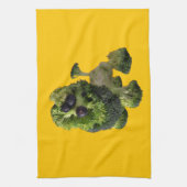 Yellow dog kitchen towel. キッチンタオル (縦)
