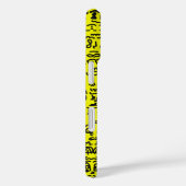 Yellow Doodle Pattern Phone Case – Abstract Black Case-Mate iPhoneケース (裏面 / 右)
