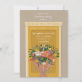 Yellow Door House Warming Party Illustrated 招待状 (正面)