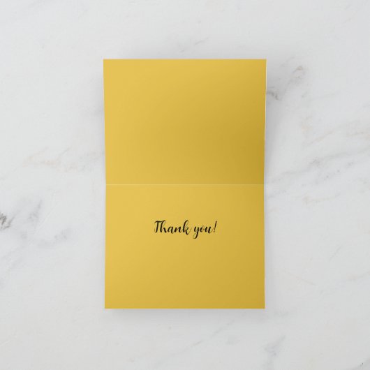 Yellow Dotted Daisy's サンキューカード (内部)