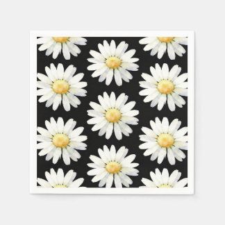 Yellow Dotted Daisy's スタンダードカクテルナプキン