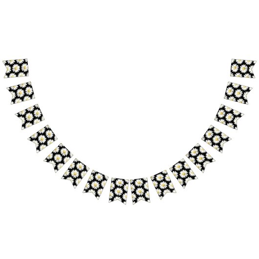 Yellow Dotted Daisy's バンティングフラッグ (全)