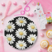 Yellow Dotted Daisy's ペーパープレート (パーティー)