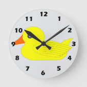 Yellow Duck Design ラウンド壁時計 (正面)
