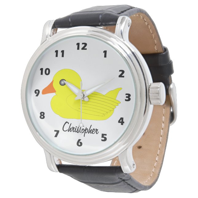 Yellow Duck Design Personalised 腕時計 (アングル)