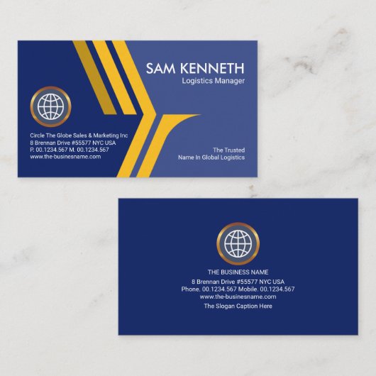 Yellow Eagle Wings氏創縁ど設者CEO 名刺 (正面/裏面)