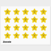Yellow Easter Business Star Shape Sticker 星シール (シート)