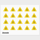 Yellow Easter Business Triangle Sticker 三角形シール (シート)