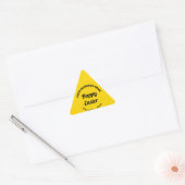 Yellow Easter Business Triangle Sticker 三角形シール (封筒)