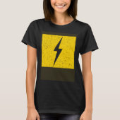 Yellow Electric Thunderbolt Lightning Bolt Tシャツ (正面)