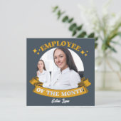 Yellow Employee Of The Monthアワード・カード 招待状 (スタンド正面)