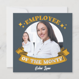 Yellow Employee Of The Monthアワード・カード 招待状