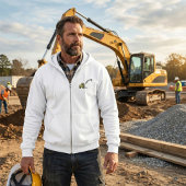 Yellow Excavator Construction Machinery パーカ