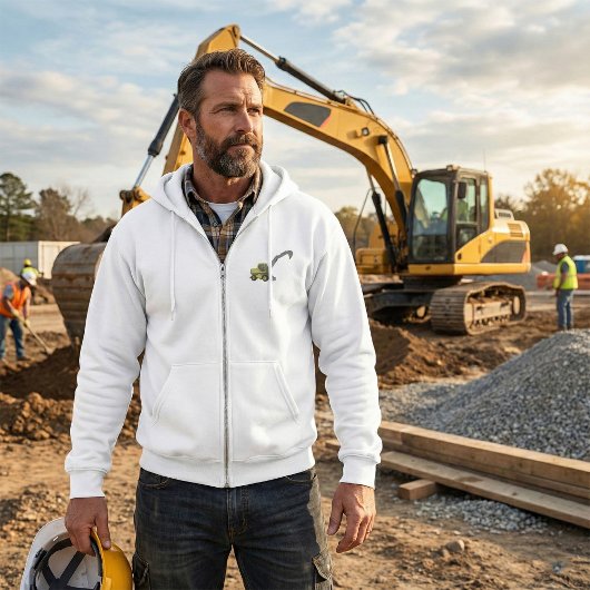 Yellow Excavator Construction Machinery パーカ