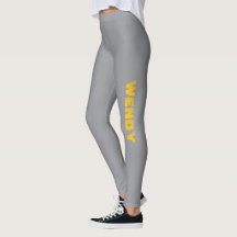 Yellow faded custom text on gray