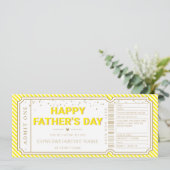 Yellow Father's Day Concert Ticket Gift Voucher 招待状 (スタンド正面)