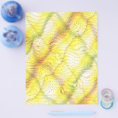 Yellow Faux Snakeskin Bulk Scrapbook Paper Pages チラシ (シングル)
