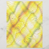 Yellow Faux Snakeskin Scrapbook Paper 2-Sided Page (正面)